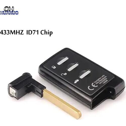 3 Buttons Smart Remote Key ASK433MHz ID71 Chip For Subaru DAT17-Board Number-0780-ID71to