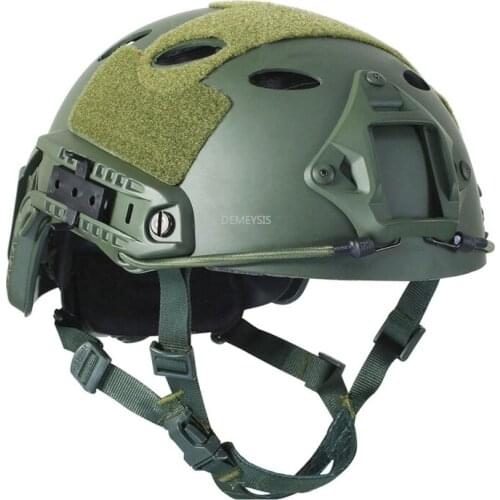 Military Airsoft Helmet Army Tactical Combat FAST PJ Helmet Adjustable Outdoor Hunting Shooting CS Wargame Half Covered Helmet