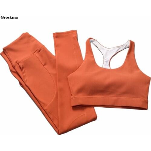 Sportswear Suits Women Yoga Sexy Bra+High Waist Leggings Fitness Gym 2 Piece Set Outdoor Running Clothing Roupas Femininas