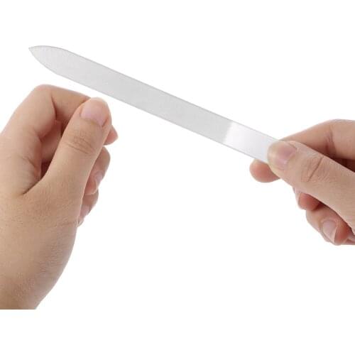 Chic Glass Nail File Buffer Crystal Nail Files Manicure Device Double Side Nail Sanding Polishing Buffing Tool With Barrel Box