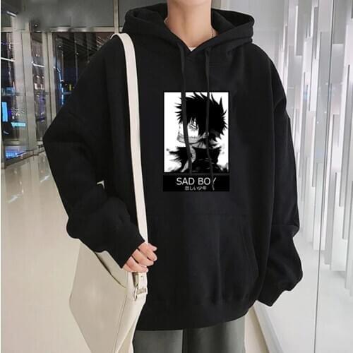 Anime Dabi Boku No My Hero Academia Sad Boy hoodie Unisex Men Pullover Fleece Sweatshirts Hoodie Anime Harajuku Oversized Hoodie