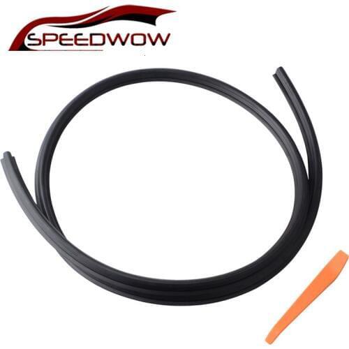 SPEEDWOW 1.6M Universal Auto Dashboard Seal Strips Sound Insulation Sealing Weatherstrip Rubber Seals Black Car Accessories
