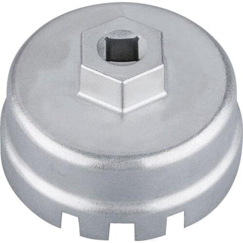 64.5mm Aluminium Universal 14 Flutes Cap Oil Filter Wrench Housing Tool Remover For Toyota 4 Cylinder 1800CC-2000CC for Corolla