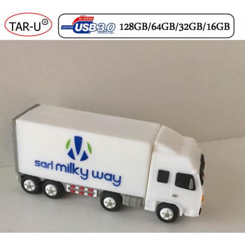 Stock Creative USB3.0 64GB Truck USB flash drive high quality 64GB 32GB new car flash pendrive