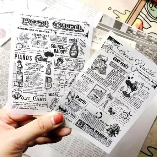 Vintage Rub On Transfer Stickers Aesthetic Scrapbooking Material Diary Journal Sticker Phone Card DIY Decoration Hobby Craft