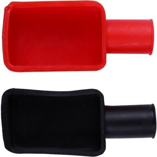 2PCS Replacement Batteries Accessories Car Battery Negative Positive Terminal Covers Cap Boot Insulating Protector