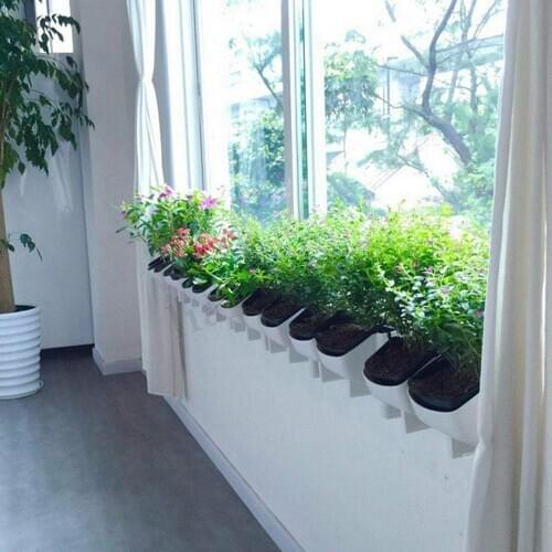 1 Piece 2-Pocket Vertical Growing Plant Flower Pot Garden Hanging Baskets Wall Balcony Vegetable Plant Planter
