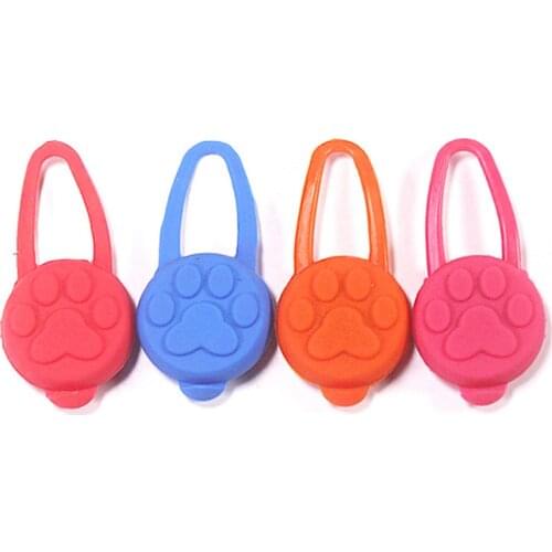 1pc Dog Collar Flash LED Pendant Night Light Glowing Safety Pet Lead Puppy Necklace Luminous Bright Decoration For Cat Doggie