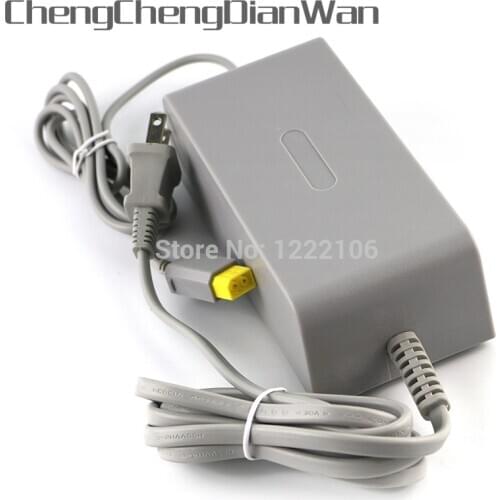 ChengChengDianWan US Plug AC Power Supply Charger Adapter Charger for Nintendo Wii U WIIU 100-240V AC 15V 5A Cable Cord Adapter