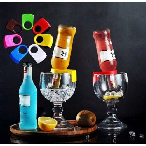 10/20/30Pcs ABS Beer Snap Mini Drinks Bottle Buckle Red Wine Cocktail Glass Cup Clips Bottle Holder Bar Kitchen Tool Accessories