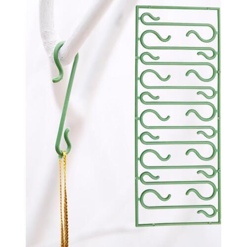 10PCS Christmas Ornaments Hooks Christmas Tree Decoration Pendants Santa Claus New Year Gift Hooks Christmas Decoration For Home