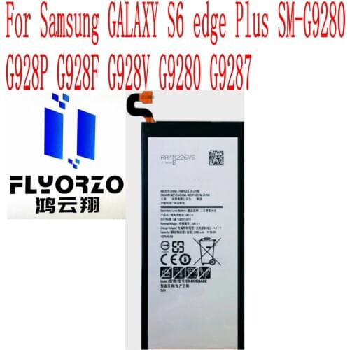 High Quality 3000mAh EB-BG928ABE Battery For Samsung GALAXY S6 edge Plus SM-G9280 G928P G928F G928V G9280 G9287 Mobile Phone