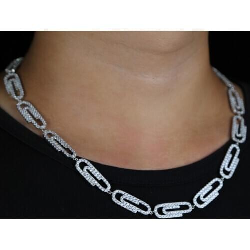 2020 hip hop trend Punk safety pin Button Pendant Choker Hip Hop Silver Color gothic Necklace for Men party birthday Jewelry