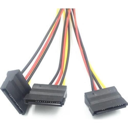 4Pin IDE Cable Male 1 To 3 Female Ports Power Cable IDE Power Supply Extension Computer CPU SATA Connector Splitter Cable