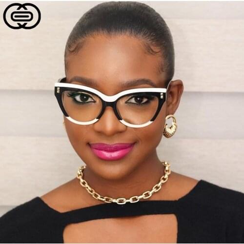 49795 Acetate Cat Eye Anti-Blue Light Glasses Frame Men and Women Fashion Handmade Luxury Computer Eyeglasses