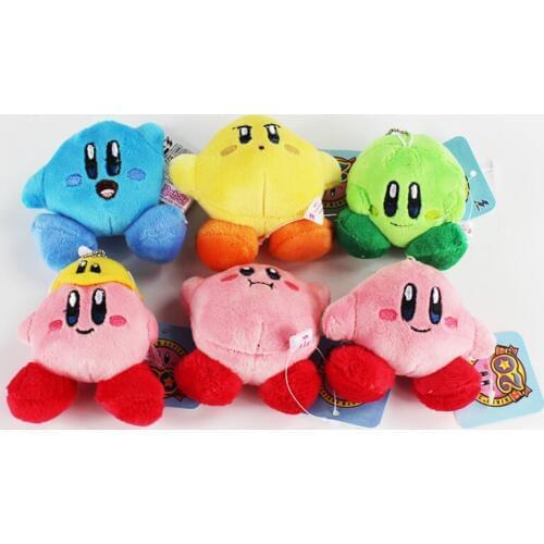 6pcs/lot 7cm Cute Star Plush Keychain Waddle Dee Doo Small Pendant Children Gift