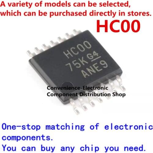 10PCS/PACK HC00 74HC00PW SN74HC00PWR quad 2-input NAND gate logic chip chip die TSSOP-14