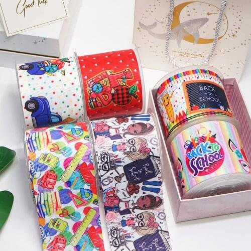 DIY Cartoon Printed Grosgrain Ribbon For Craft Supplies Sewing Accessories 5 Yards, Planar Resins Mold 10 Pieces. 43764