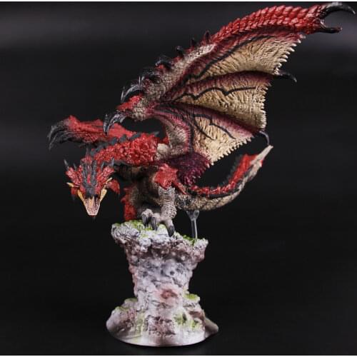 Monster Hunter Hero Fire Dragon Rio Reus Limited Edition Japanese Genuine Action Figure Model Kids Toy Gift