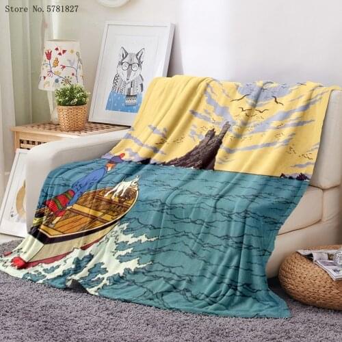 The Adventure Of TinTin Flannel Blanket 3D Print Animation Cartoon Fleece Blanket For Bedroom Blanket Nap Office Throw Blanket