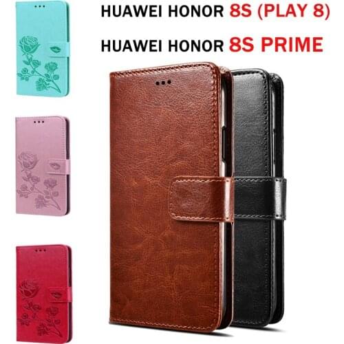 Wallet Case For Huawei Honor 8S Prime Premium Leather Case For Huawei Honor 8S (Play 8) Flip Phone Pouch Cover Funda Capas Cases