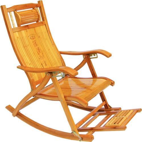 Recliner Folding Siesta Bamboo Recliner Old Man Siesta Chair Rocking Chair Adult Cool Chair Siesta Magic Back Chair