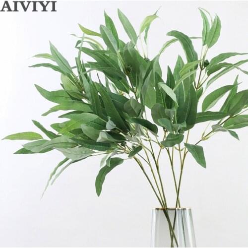 Eucalyptus Leaves Home Decor Artificial Plants Wedding Christmas Garden Wall Hanging Bedroom Decoration Little Tree