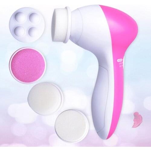 Face Massager 5 in 1 Electric Wash Face Machine Facial Pore Cleaner Body Cleansing Massage