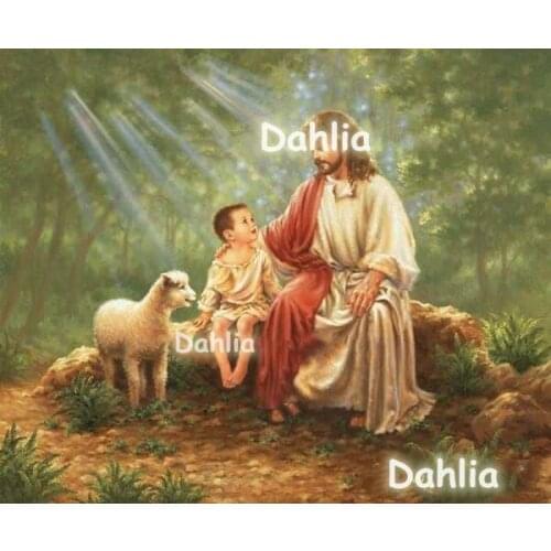 Jesus Christianity Faith of A Child Cross Stitch Kits Top Quality Embroidery Sewing Needlework DIY 14CT Unprinted Decor Handmade