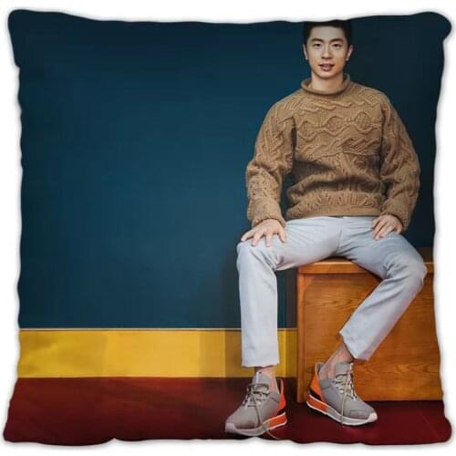 Chinese Table Tennis Player Ma Long Pillowcase Pretty Scholar Yu Lexuan Same Paragraph Star Photo Poster Cushion Cover Souvenir