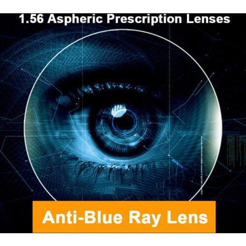 1.56 Anti-Blue Ray Single Vision Men and Women Optical Lenses Prescription Vision Correction Lenses for Digital Devices