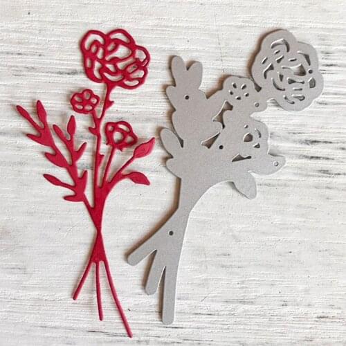 P15D Flowers Leaves Metal Cutting Dies Stencil DIY Scrapbooking Album Paper Card Mold