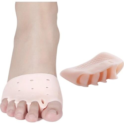 Five-hole honeycomb front pad for hallux valgus, large foot bone overlap and shock absorption, female split toe toe finger cuff