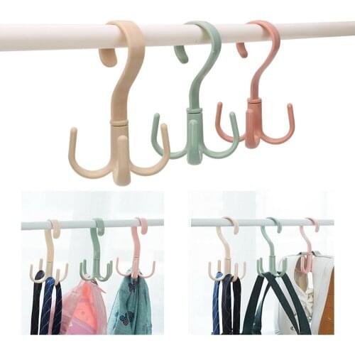 Shoes Belt Scarf Hanging Rack Cabinets Clothes Rack Hanger Space Saving 360 Degree Rotation Handbag Bag Holder