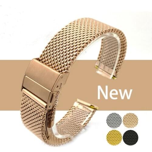 20mm 22mm Watch Straps Stainless Steel Fast Release Band Universal For Milanese Watch Band Bracelet Watch Strap Replacement