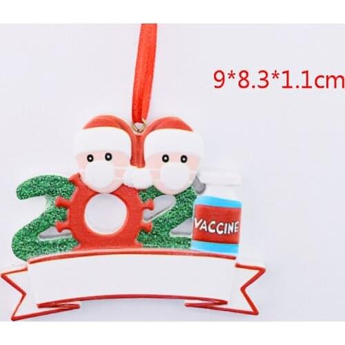Resin Christmas Decoration 2021 Home Deco Christmas Mask Santa Claus pendant Xmas Home New Year Wholesale Retail Dropship
