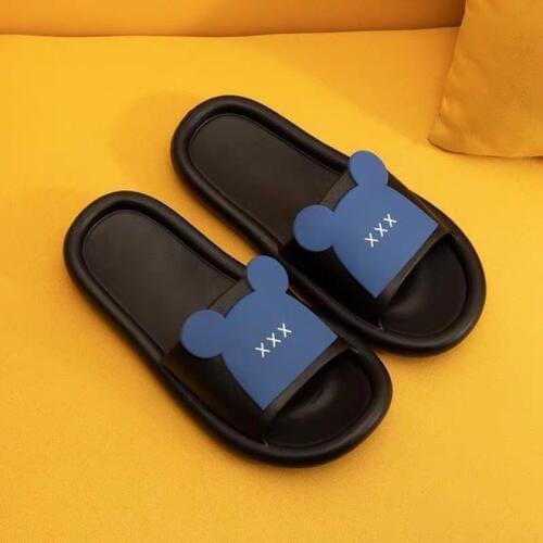 Cute Women Slippers Summer Slides Cartoon Little Bear Home Slippers Thick Sole Sandals Women Shoes Ladies Flip Flops TUOX173