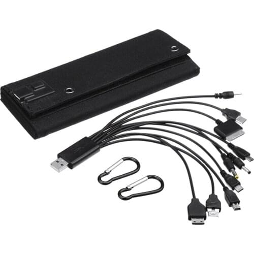 10W 5V Solar Folding Panel Portable Waterproof Solar Power Panel USB Interface Suitable for Outdoor Camping Travel