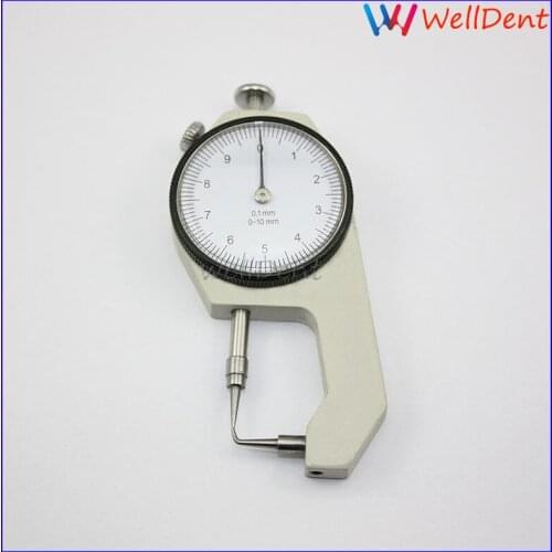 Dental Gauge Dial Caliper Surgical Endodontic Gauge Dial Caliper Instruments With Clock 0-10mm 0.1m Dental Lab