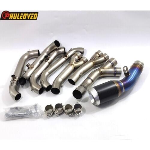Titanium Alloy for BMW S1000RR 10-20 Motorcycle Exhaust Full System Set with Muffler Header Tube Front Pipe for S1000RR Exhaust