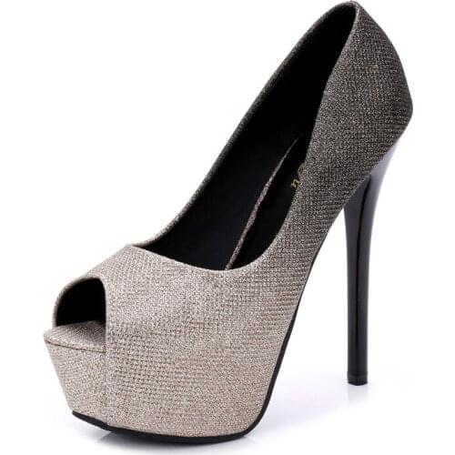 New Fashion Women Pumps Ladies Peep Toe Heels High Quality Party Wedding Office Work Shoes