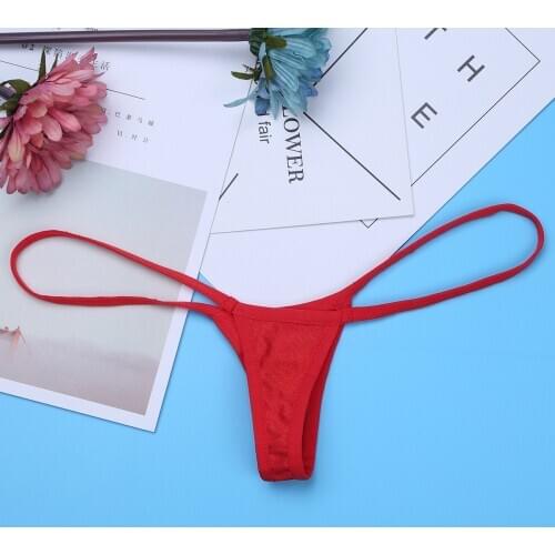 Women Lingerie Bikini Low Waist G String Open Butt Thong Underwear Female Sexy Sissy Stretchy Erotic Briefs Panties Underpants