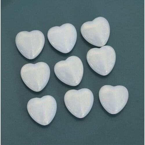 10 PCS 13mm Fashion Style Resin Acrylic Heart Connectors Charm DIY Handmade Accessories For Jewelry Making