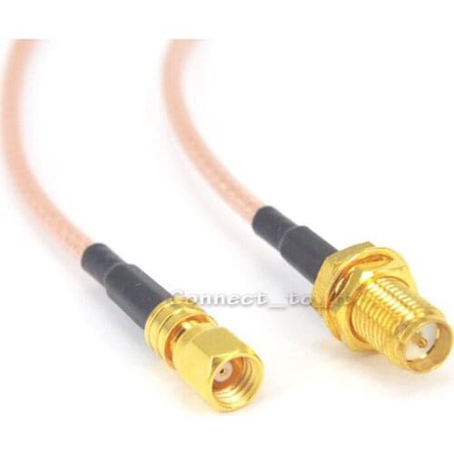 10 Pieces RP SMA Female to RP SMC Male Connector Cable RG316 15CM Cable
