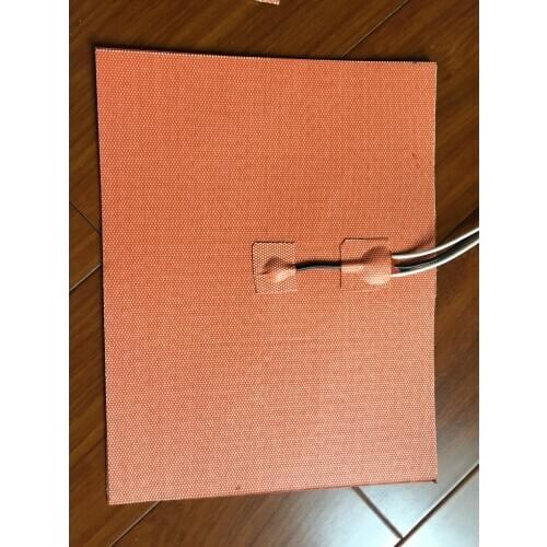 1500W 230V 350X350mm, w/ NTC100K Silicone Heated Pad Heater Mat For 3D Printer Heating Pads Waterproof Bed Heat Preservation Mat