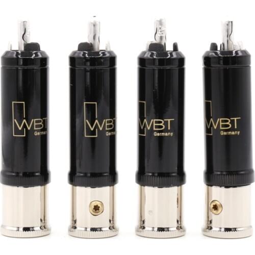 20pcs Dyslab WBT-0152AG WBT nextgen signature AG RCA connector plug with pure copper silver plated