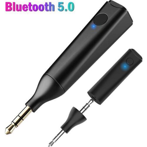 AUX Bluetooth Receiver 3.5mm Audio Receptor Handsfree Car Kit Stereo Music Receiver Adapter for Headphone Phone Built-in Battery