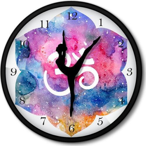 Ballerina Watercolor painting Ballet Dancer Iron wall clock Metal frame Room decorative Time clock Girl Gift