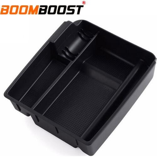 Black Container With Mat Central Console Control Armrest Storage Box For Kia Sportage 2011-2014 Inner Control Armrest Storage