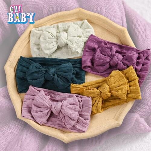 27 Colors Bowknot Elastic Headband Turban Baby Girl Hair Accessories Kids Headband for Children Hair Bands Newborn Photography